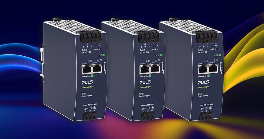 Innovative power supplies with EtherCAT interface now available from PULS